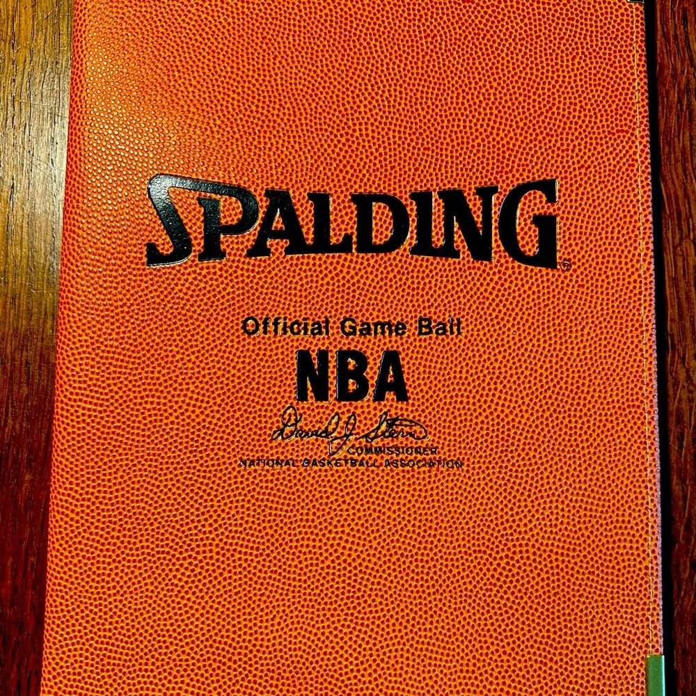 NBA Folio made from Official Game Ball material.
